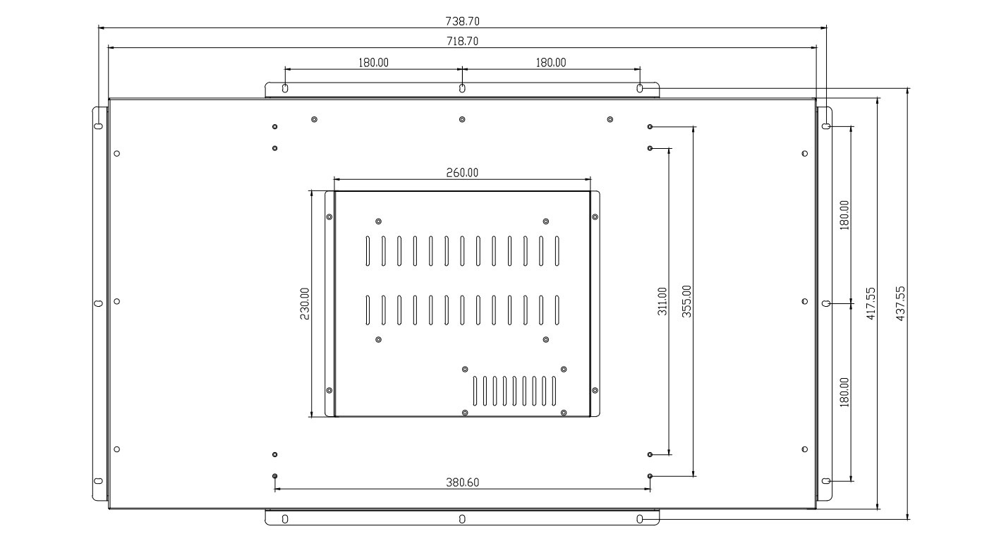 Technical Dimensions - Rear View                                        
