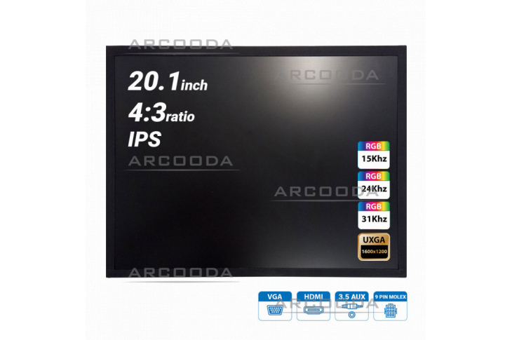 20inch 4x3 Arcooda monitor