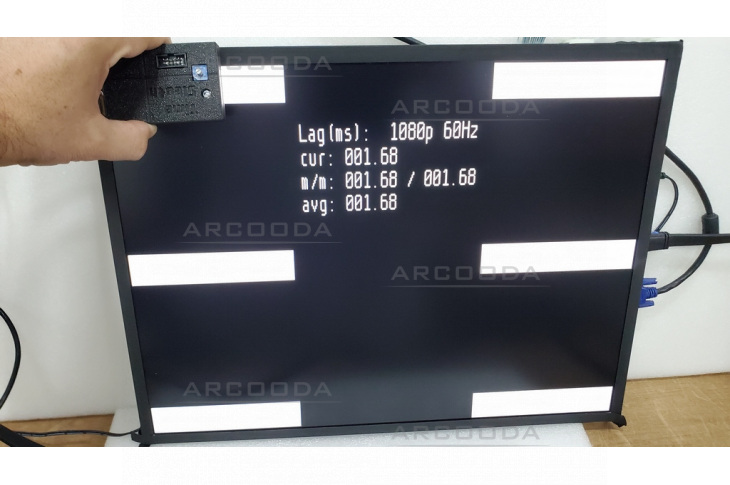 21inch LCD 4x3 aspect ratio low display monitor lag