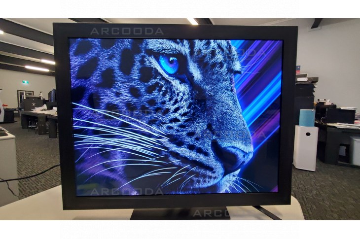 26inch 4x3 aspect ratio LCD monitor with Tiger digital art