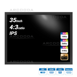 35 inch Arcooda 4:3 Ratio Arcade LCD Monitor 15khz 24khz 31khz up to 2880 x 2160 (4K)