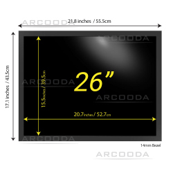 26 inch Arcooda 4:3 Ratio 4K LCD Monitor - Viewing Size