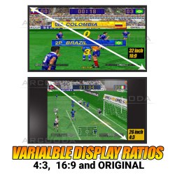32 inch Arcooda LCD Arcade Monitor - Aspect Ratio Options