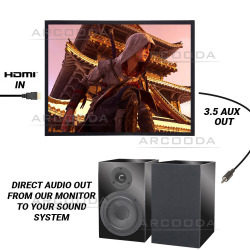 35inch 4:3 Monitor  - Direct Audio Out via 3.5mm Audio Jack 