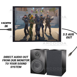 35inch 4:3 Monitor  - Direct Audio Out via 3.5mm Audio Jack 