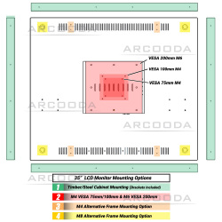 35inch 4:3 Monitor - Mounting Options