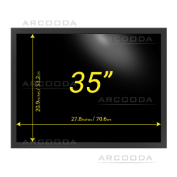 35inch 4:3 Monitor  - Viewable Size