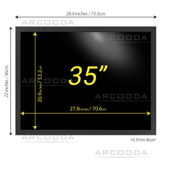 35inch 4:3 Monitor - Viewing Dimensions