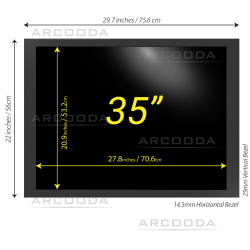 35inch 4:3 Monitor - Viewing Dimensions