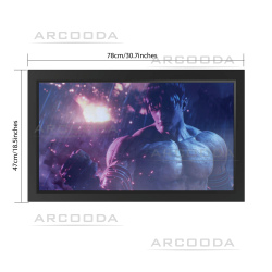 All-in-One 32Inch Monitor and Mounting Frame Bundle - Dimensions