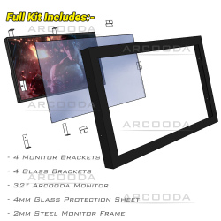 All-in-One 32Inch Monitor and Mounting Frame Bundle - Full Kit