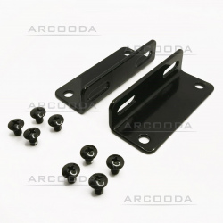 Arcooda Black Foot Pedal Assembly Mounting Brackets and 8 x  M5*12 Screws - Angle 02