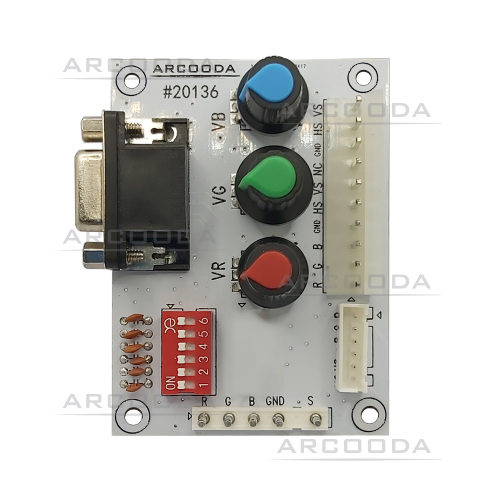 Arcooda RGB Jamma Adapter PCB