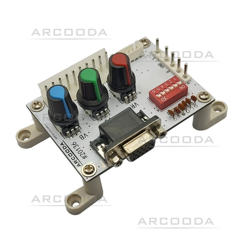 Arcooda RGB Jamma Adapter PCB - Angle View