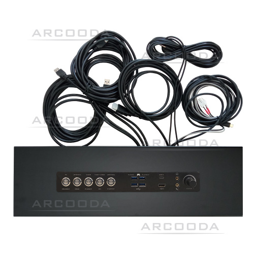 Monitor Side Panel Arcooda Media for Game Wizard Xtreme Front View