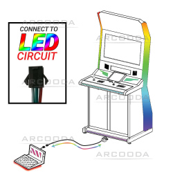 Pedal Assembly Cable with Switch LED and USB Plug 200cm -LED Circuit