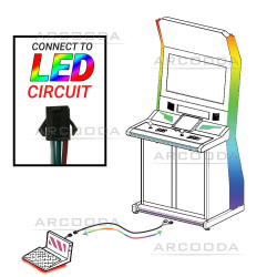 Pedal Assembly Cable with Switch and LED Plug 200cm - LED Circuit