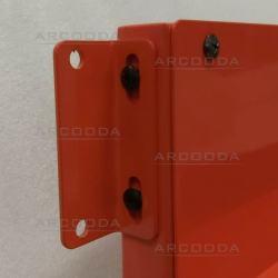 Red Foot Pedal Assembly Mounting Brackets - Mounted on Pedal Assembly