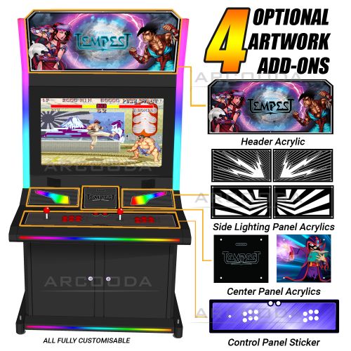 Tempest Arcade Machine artwork options