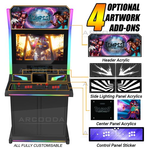 Tempest Arcade Machine artwork options