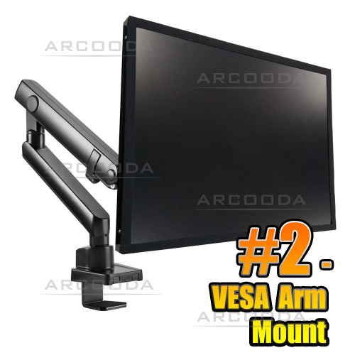 Vesa Arm Mount Compatible (mount sold separately)