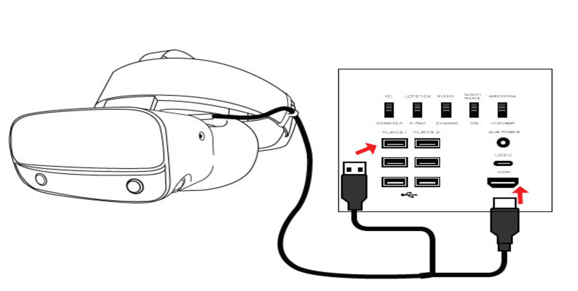 Connect VR Headset to Control Panel  