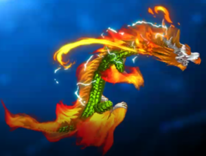 Flaming Dragon Power Up